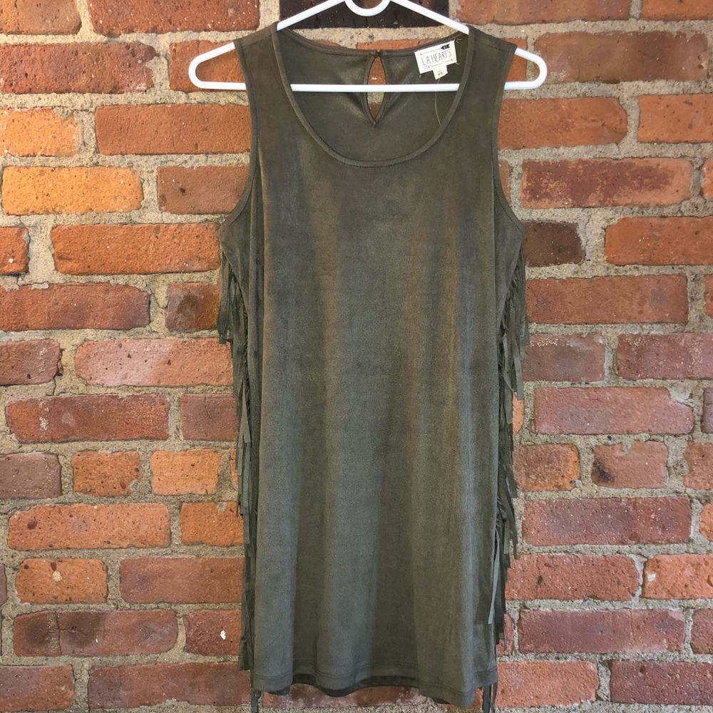 LA Hearts suede tank dress